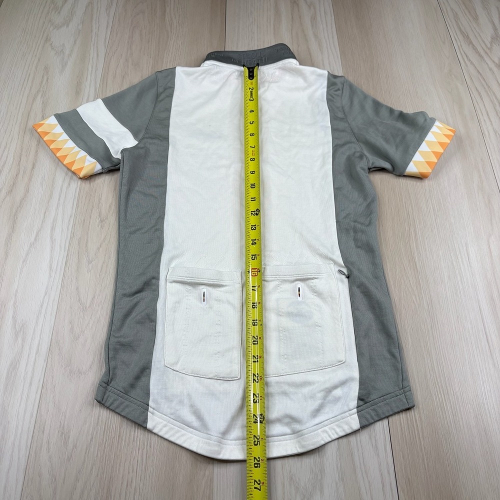 Rapha Womens White Gray Merino Wool Circle of Death Cycling Jersey Size M - Picture 14 of 15